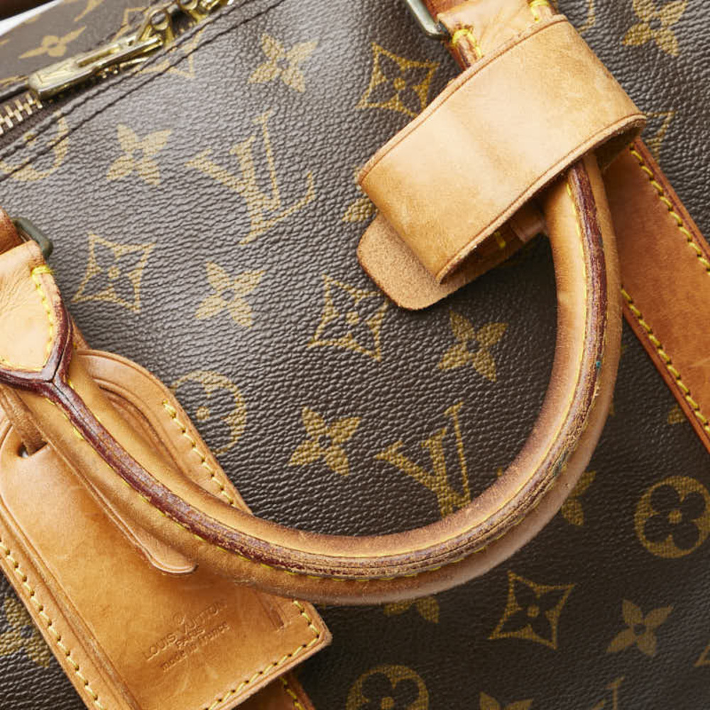 Louis Vuitton Bag Monogram Brown Boston Keepall Leather Bandouliere - Picture 5 of 9